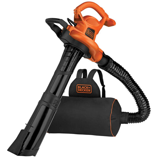 BLACK+DECKER 3-In-1 Electric Leaf Blower, Leaf Vacuum, Mulcher, (BEBL7000)